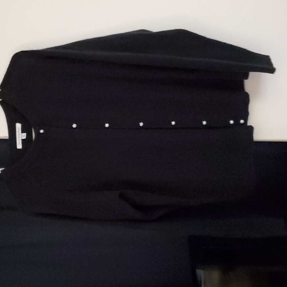 Size XL Black Buttonup sweater. Brand is Mercer Street studio.